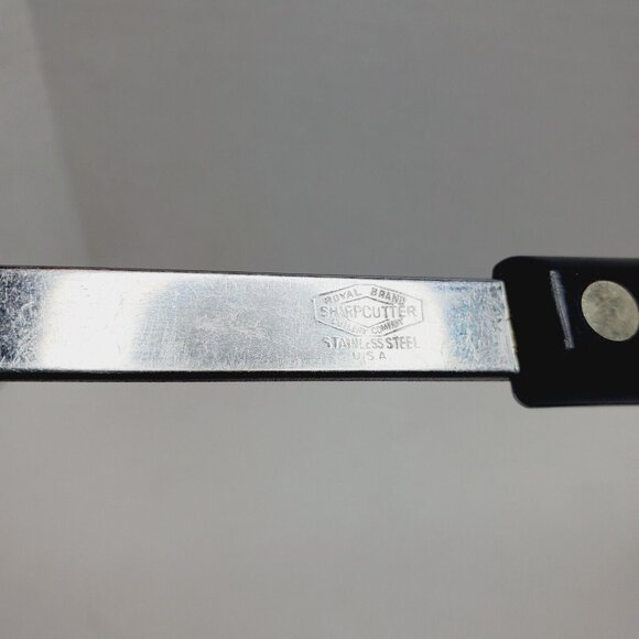 Vintage Royal Brand Sharp Cutter Ladle - Black Handle 11" USA - Picture 7 of 14